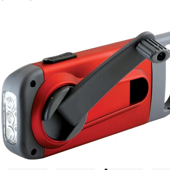 Red Cross Emergency Flashlight/Charger -hand crank - Picture 3 of 9